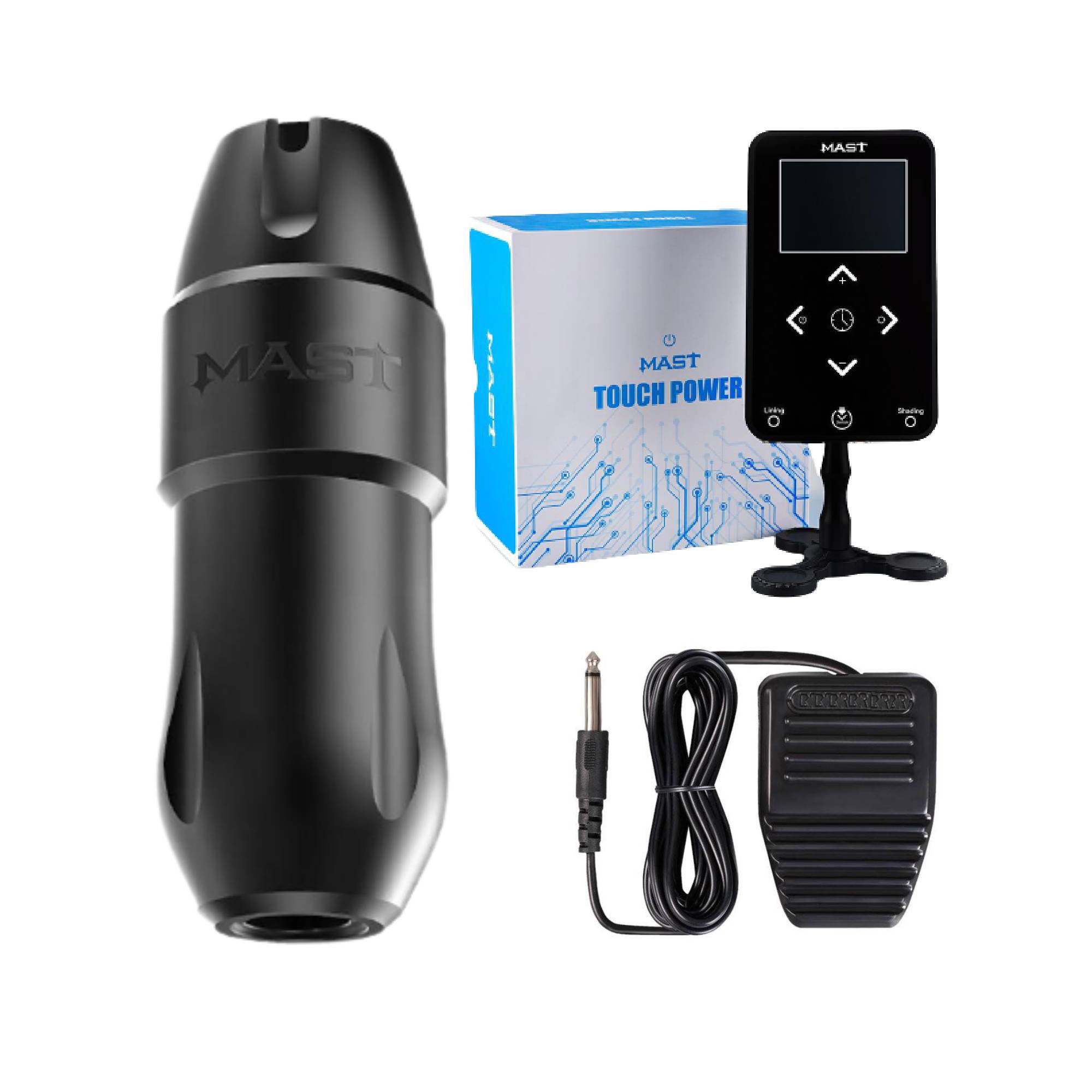 Tattoo Set Dragonhawk Mast Tour Pro Rotary Tattoo Pen Machine Power Supply Pedal