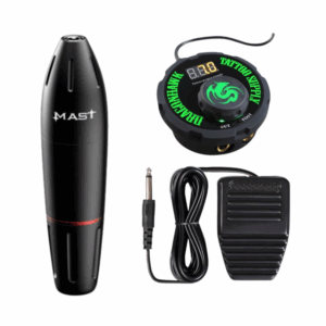 Pen Rotary Tattoo Machine Pedal Switch Power Supply Tattoo Kit for Tattoo Artist