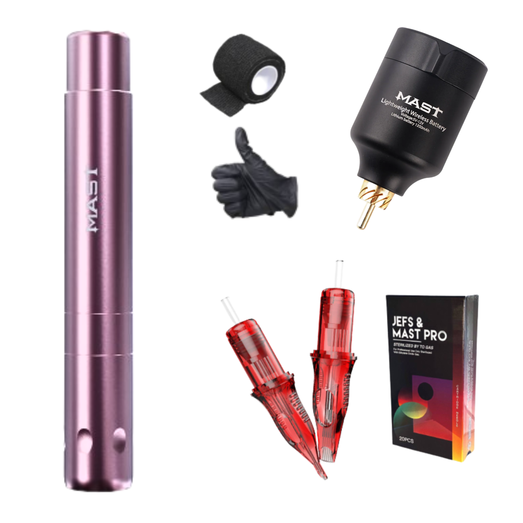 Tattoo Kit Mast Tour Air Tattoo Machine Wireless Battery Powerful 1350 Mah RCA