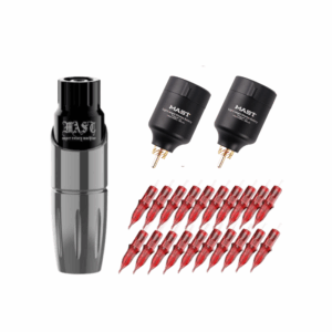 Tattoo Machine Dragonhawk Pen with 2 Wireless Batteries PMU SMP for Tatto Artist