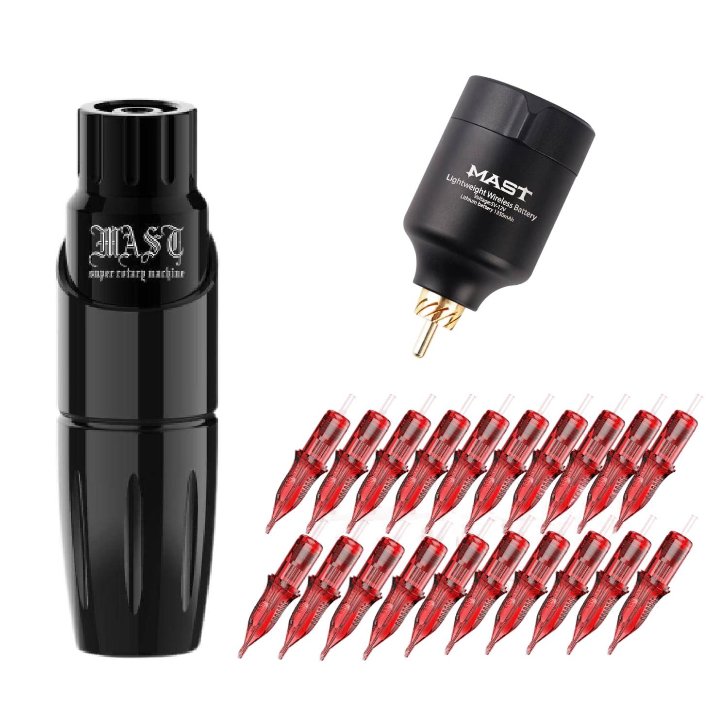 Dragonhawk Tattoo Set Wireless Mast Tour with Powerful Battery Cartridges