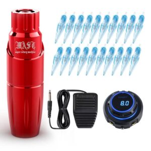 Dragonhawk Mast Tour Tattoo Kit Machine Professional Powerful Pen Power Supply