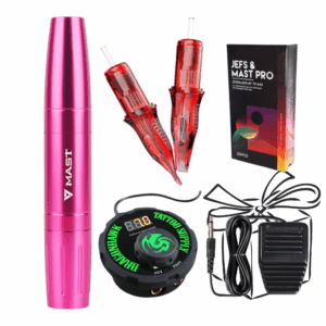 Tattoo Machine Dragonhawk Magi Rotary Pen Set PMU SMP 20 Cartridges Power Supply