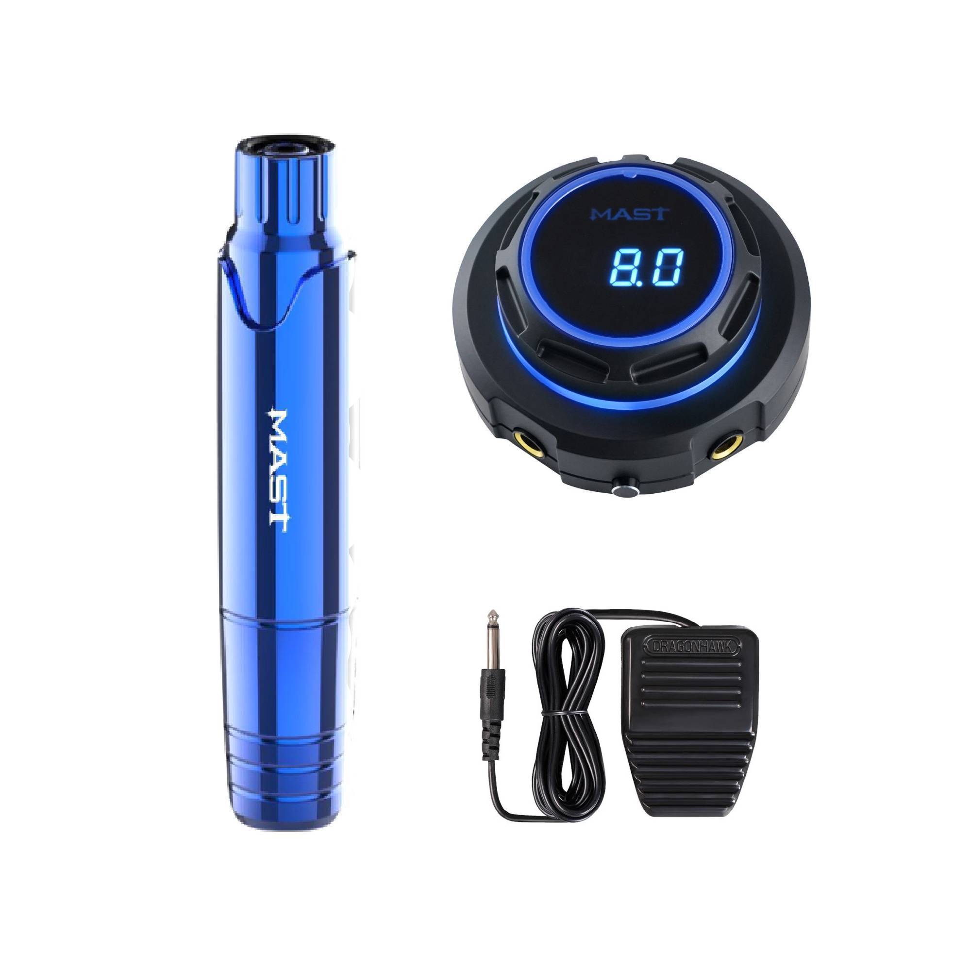 Dragonhawk Mast P10 Rotary Tattoo Pen Machine Power Supply Halo Permanent Makeup